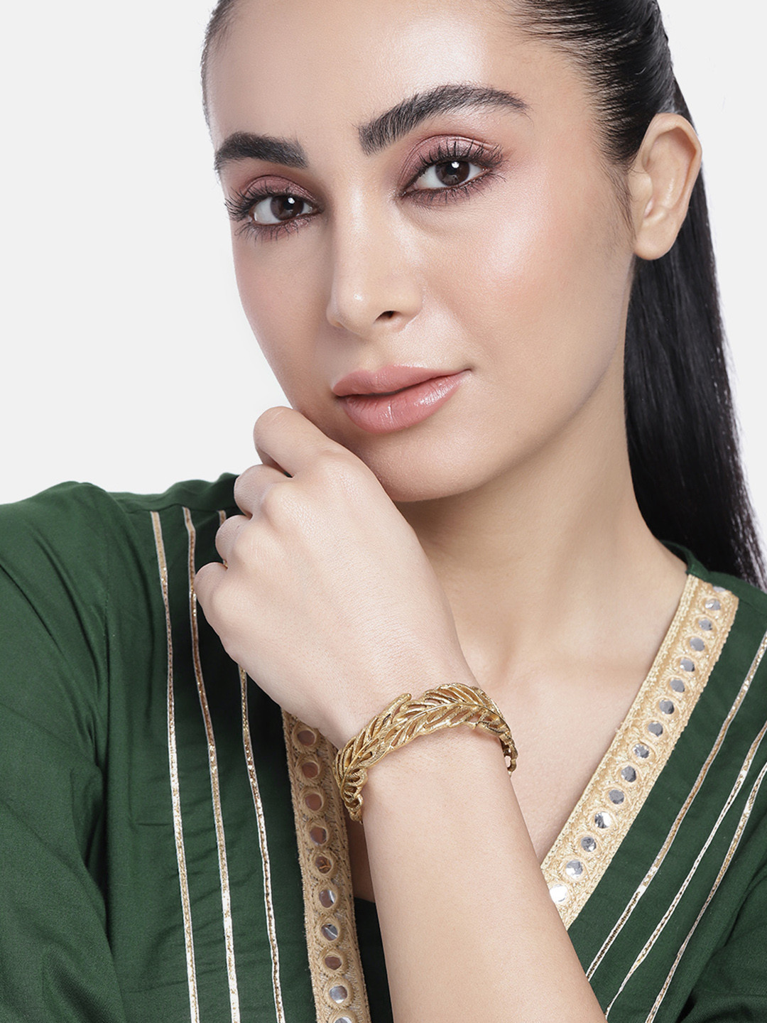 

Estele Women Gold-Plated Cuff Bracelet