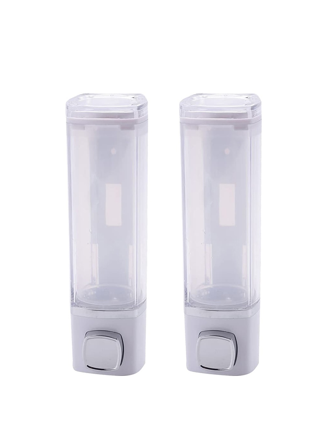 

Kuber Industries White 2 Pieces Soap Dispensers 250 ml Each