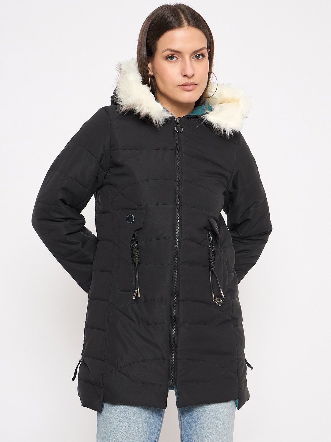 

Duke Hooded Parka Jacket, Black