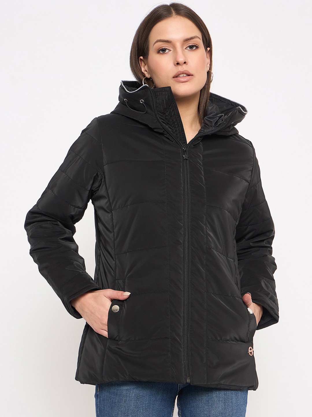 

Duke Hooded Padded Jacket, Black