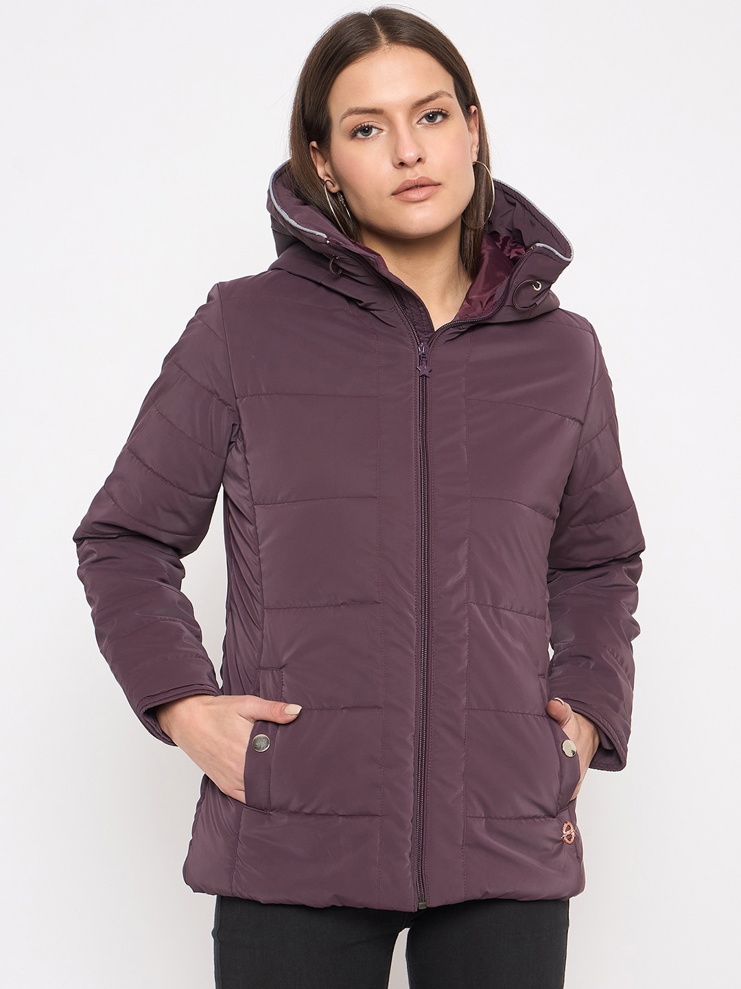 

Duke Hooded Padded Jacket, Burgundy