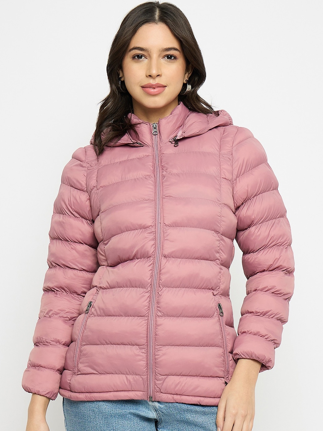 

Duke Hooded Puffer Jacket, Pink