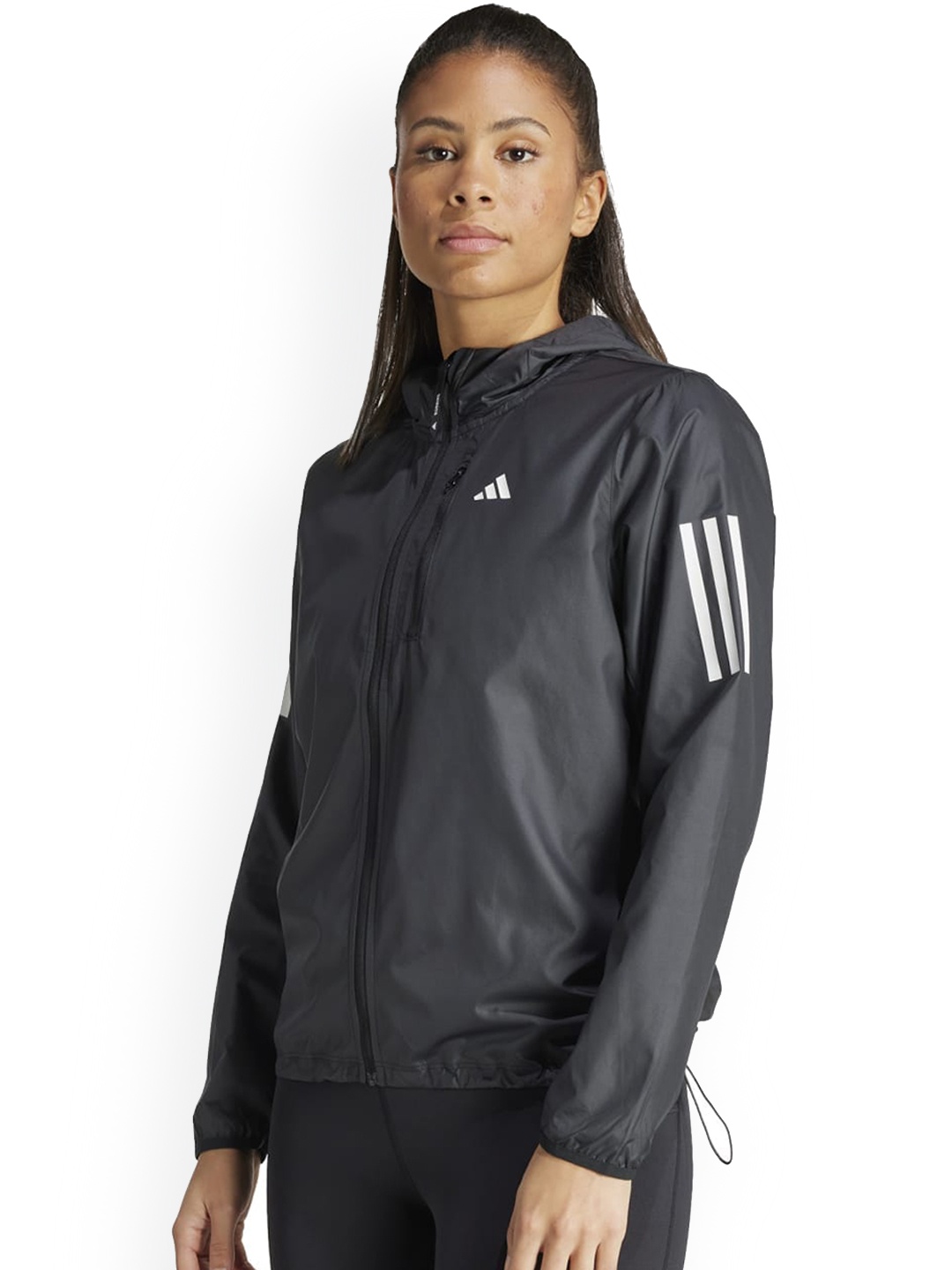 

ADIDAS OTR B JKT Hooded Sporty Jacket, Black