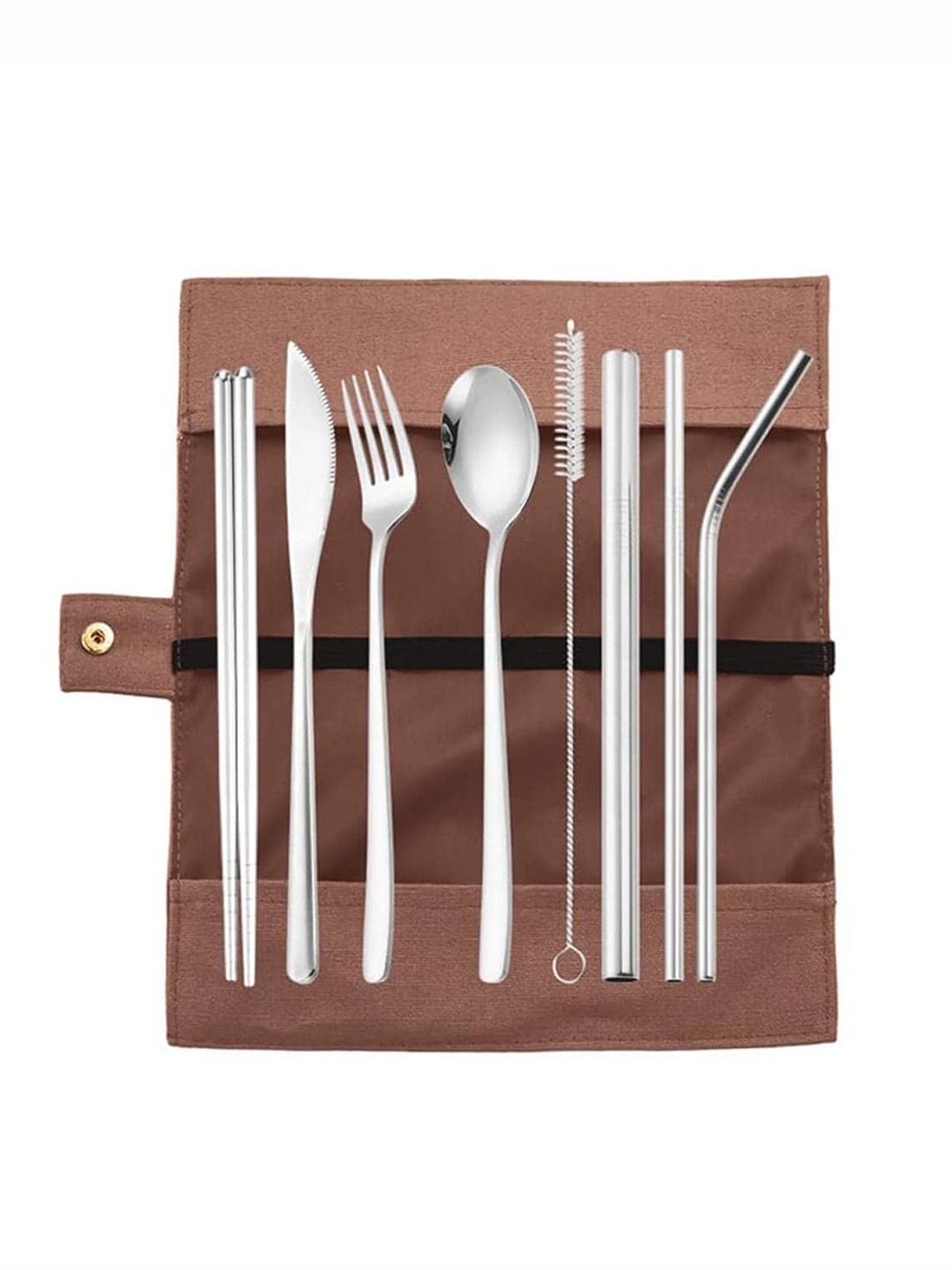 

UMAI Silver Toned 9 Pieces Stainless Steel Food-Grade Cutlery Set