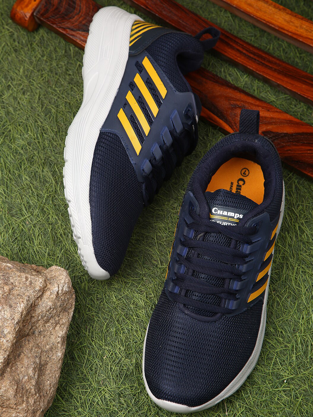 

Champs Men Lightweight Running Shoes, Navy blue