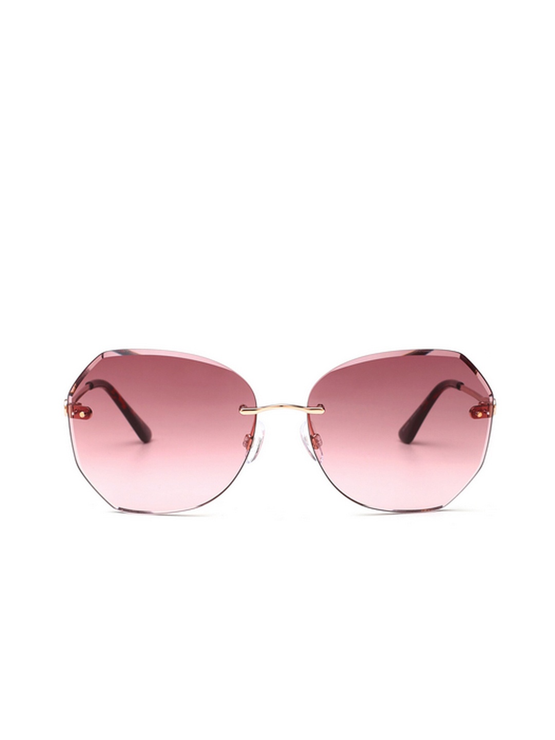 

bebe Women Butterfly Sunglasses With UV Protected Lens BEBE 3044N C6 S, Pink