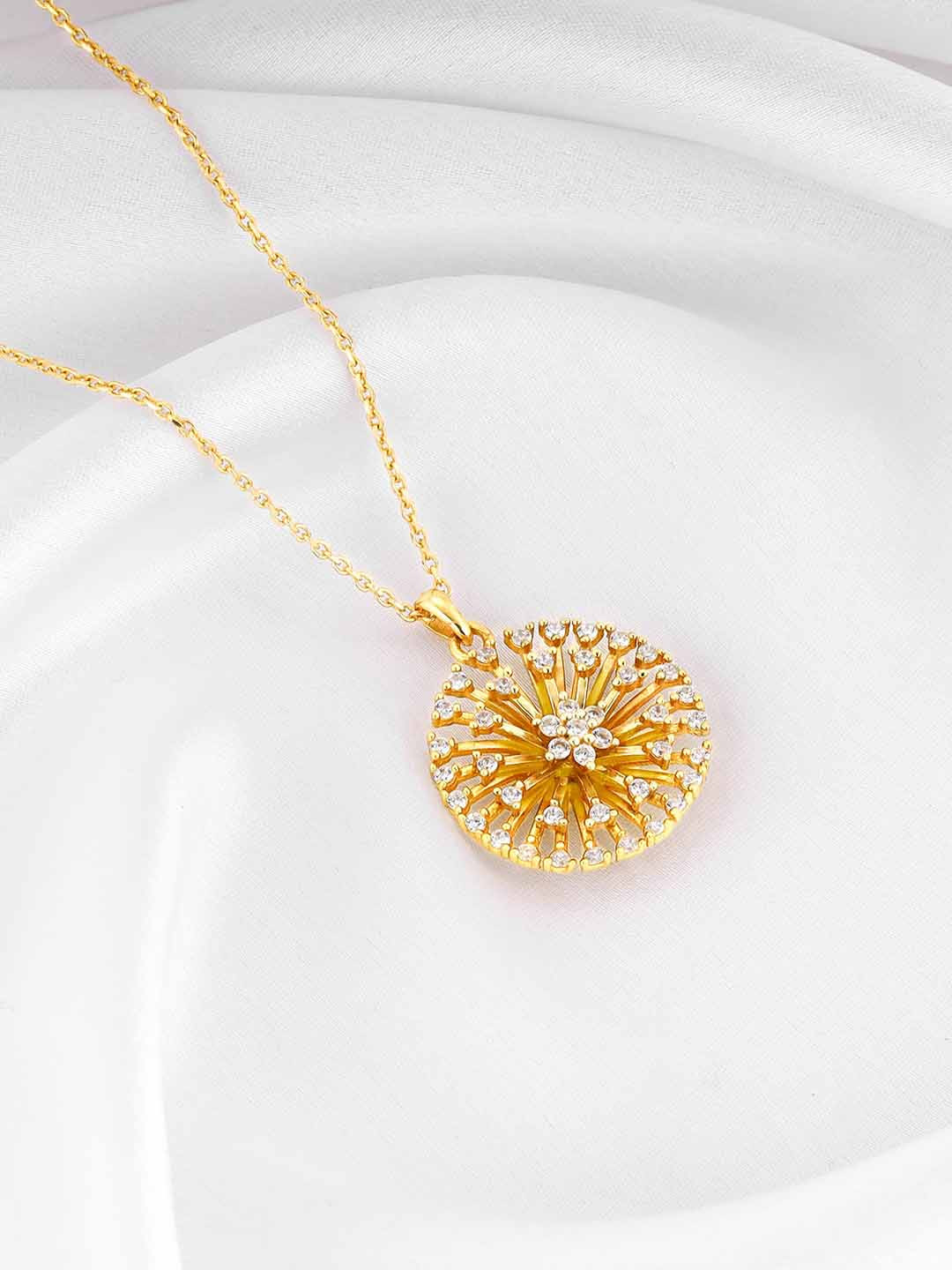 

GIVA Gold Plated 925 Sterling Silver Pendants with Chains