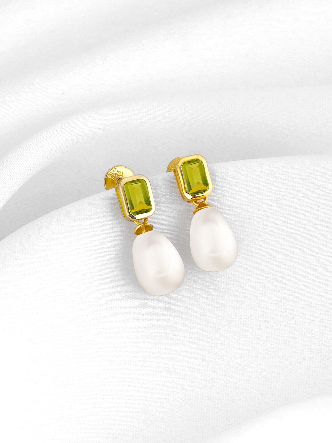 

GIVA Gold Plated 925 Sterling Silver Contemporary Drop Earrings