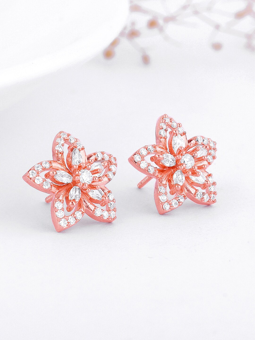 

GIVA Rose Gold Plated 925 Sterling Silver Zircon Contemporary Studs
