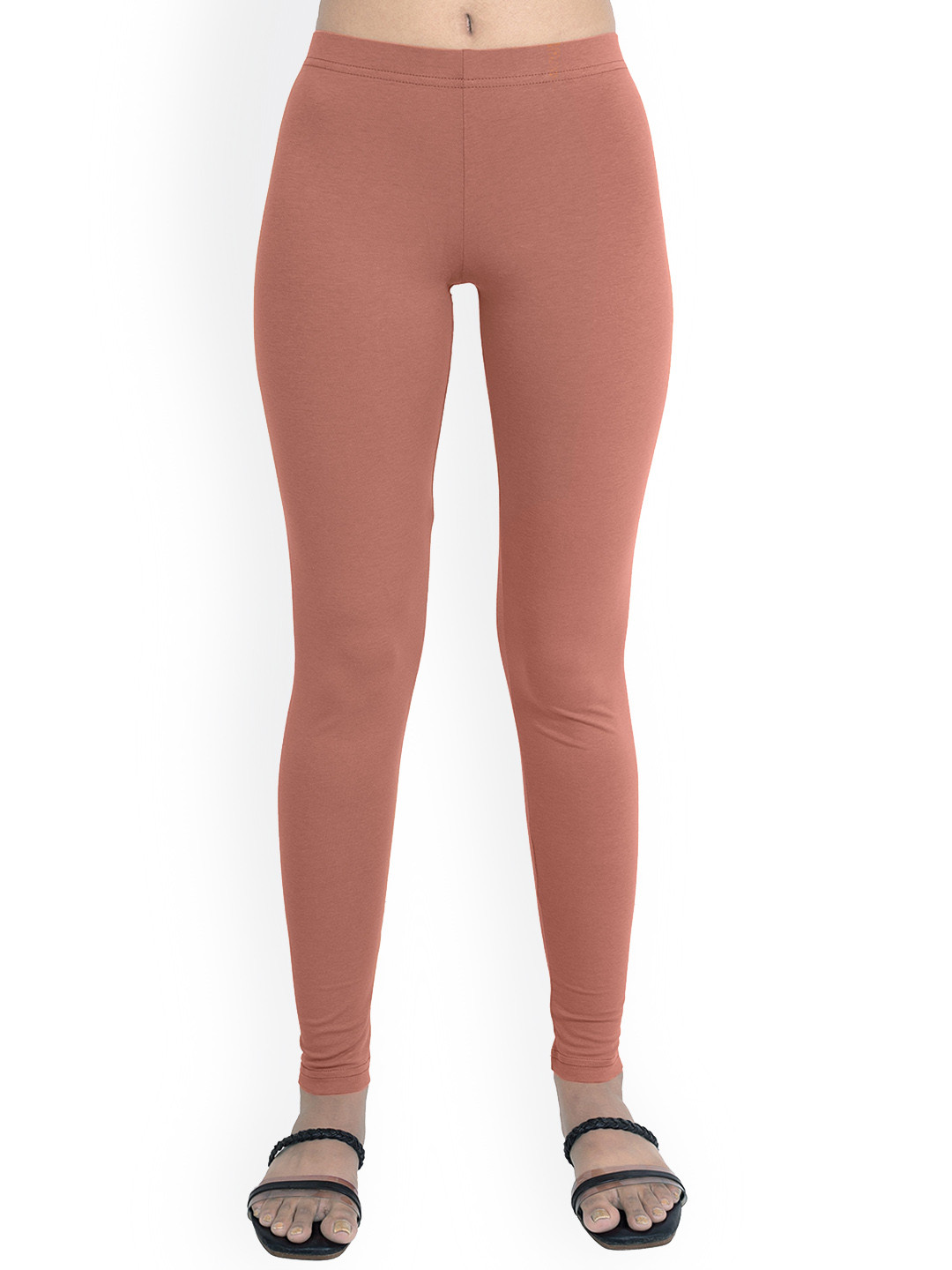 

ONE SKY Ankle Length Slip-On Leggings, Brown