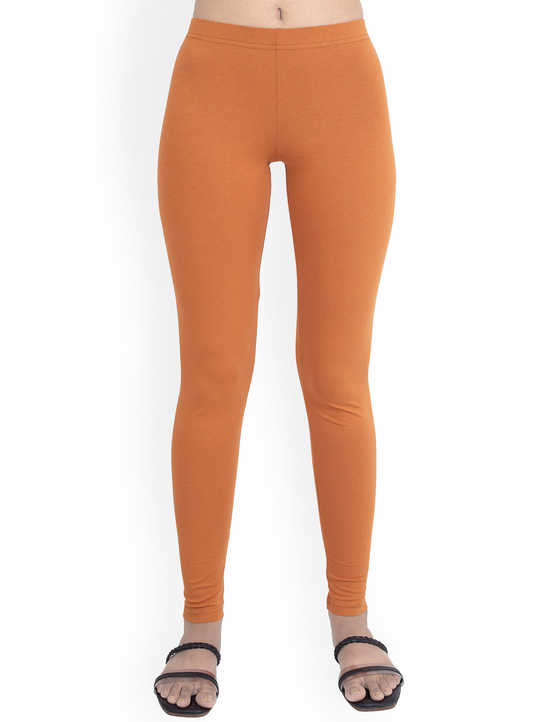 

ONE SKY Ankle Length Slip-On Leggings, Rust