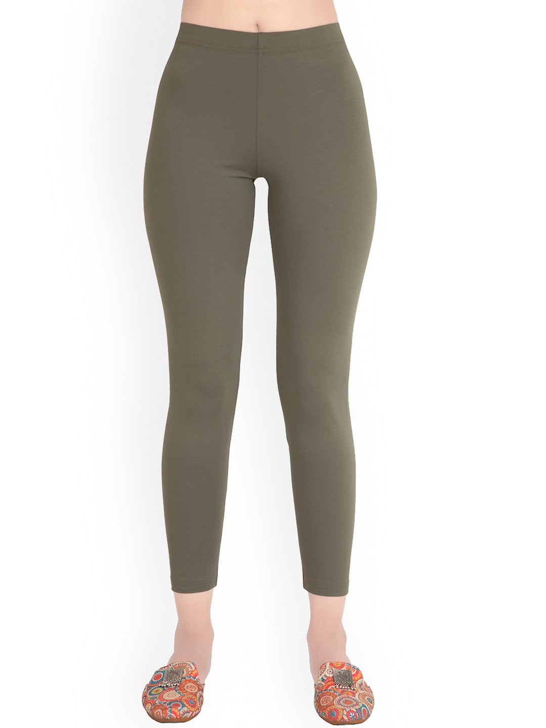 

ONE SKY Ankle-Length Leggings, Green