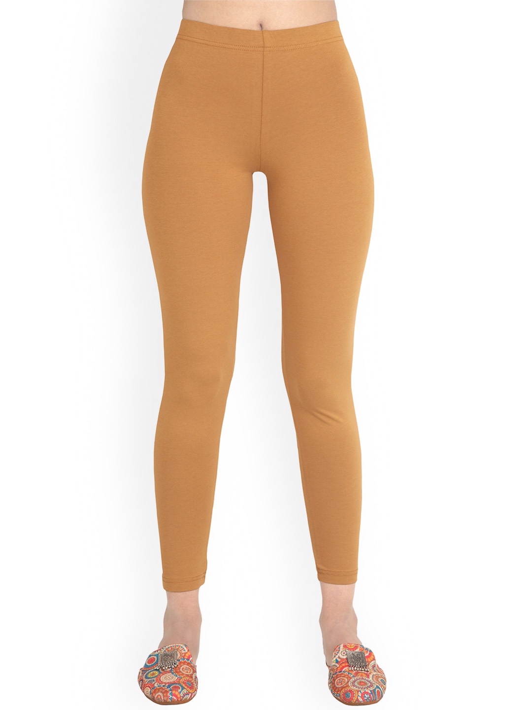 

ONE SKY Ankle Length Slip-On Leggings, Brown