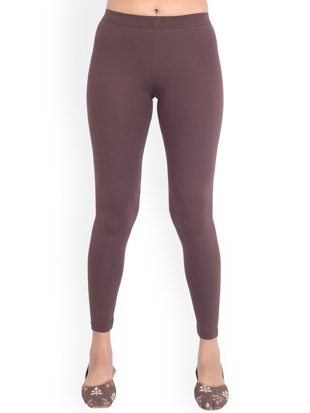 

ONE SKY Ankle Length Slip-On Leggings, Brown