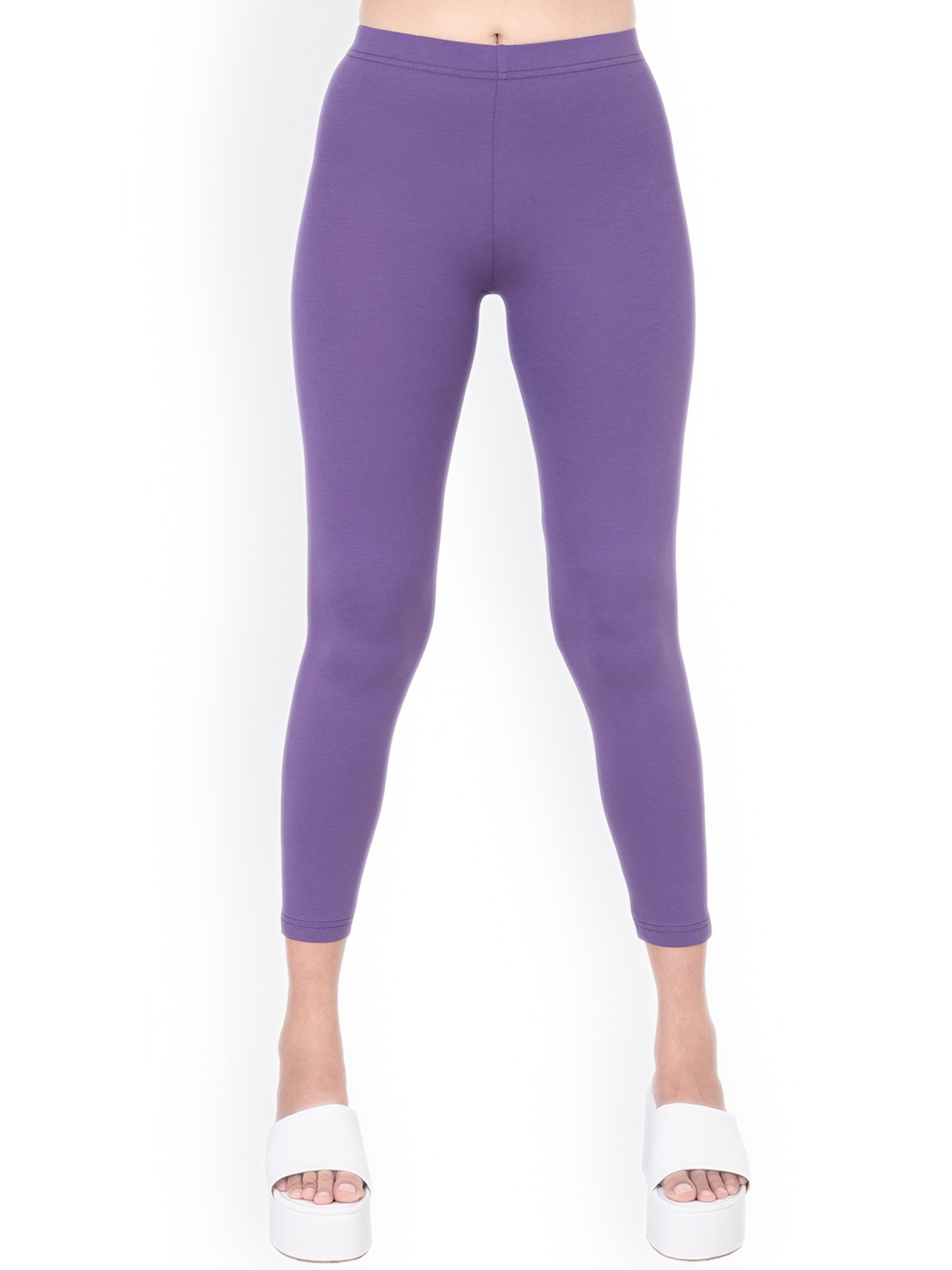 

ONE SKY Ankle Length Slip-On Leggings, Purple
