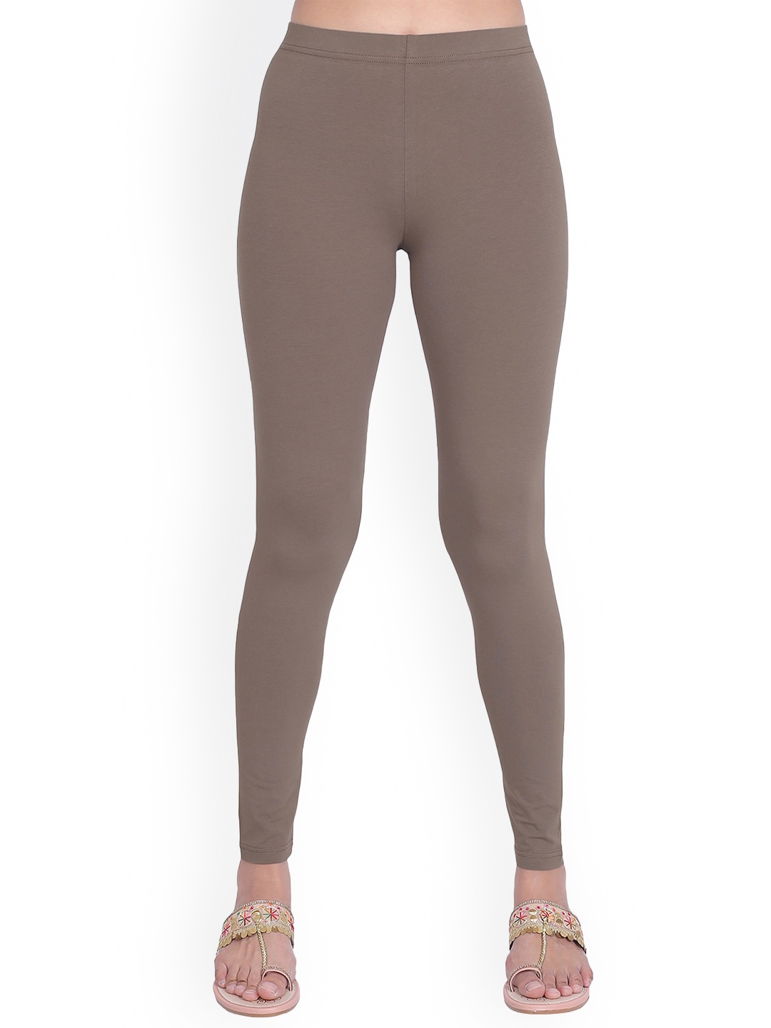 

ONE SKY Ankle Length Slip-On Leggings, Brown