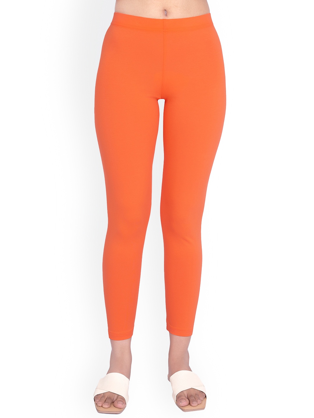 

ONE SKY Ankle Length Slip-On Leggings, Coral