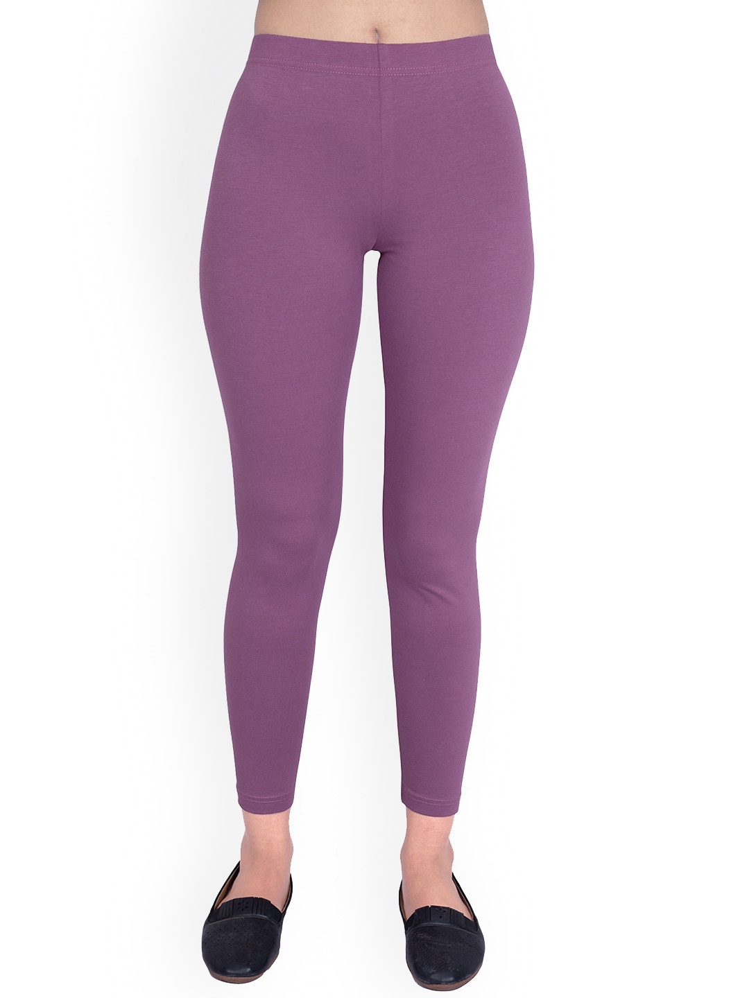 

ONE SKY Ankle Length Slip-On Leggings, Purple