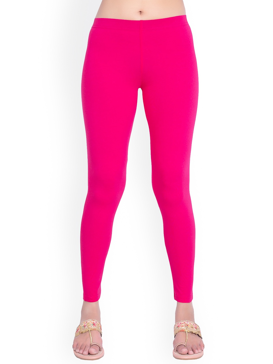 

ONE SKY Ankle Length Slip-On Leggings, Fuchsia