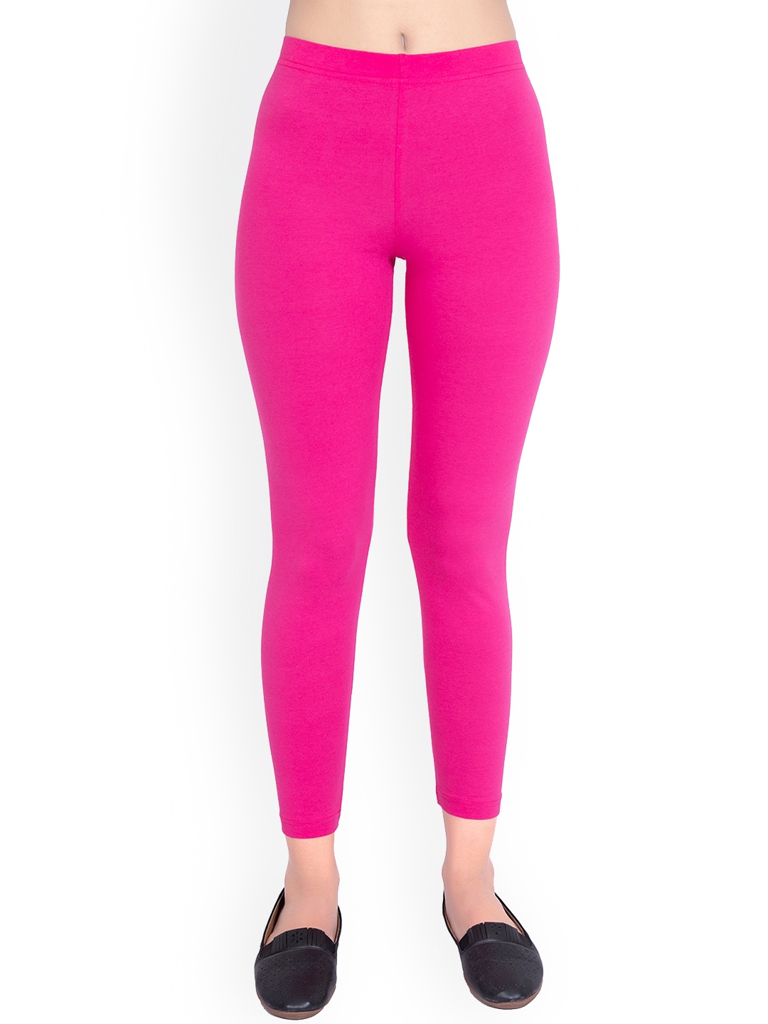 

ONE SKY High Rise Ankle Length Slip-On Leggings, Fuchsia