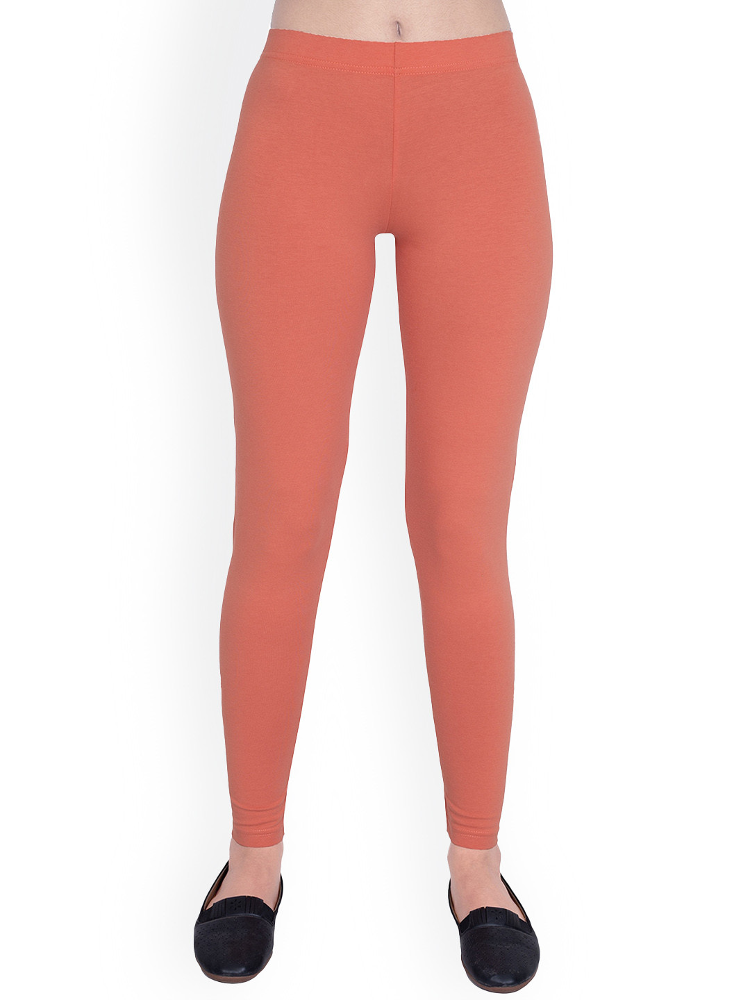 

ONE SKY Ankle Length Slip-On Leggings, Rust