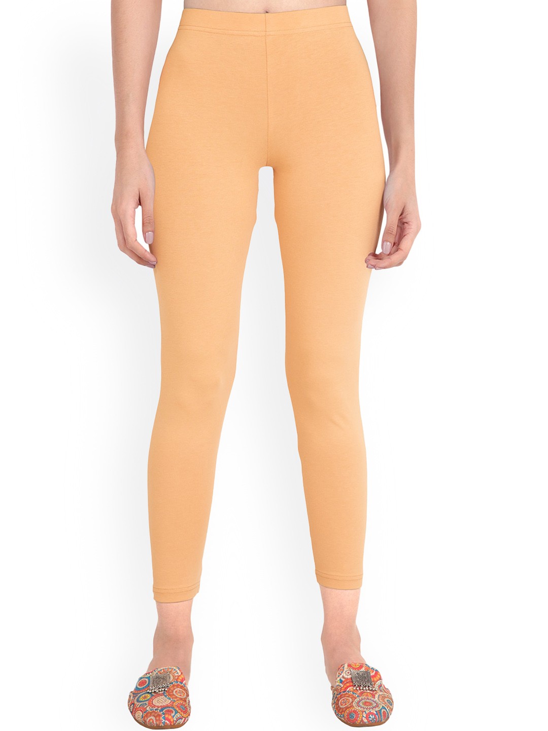 

ONE SKY Ankle Length Slip-On Leggings, Nude