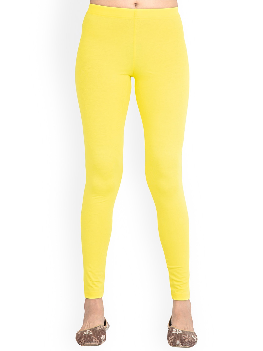 

ONE SKY High Rise Ankle Length Slip-On Leggings, Yellow