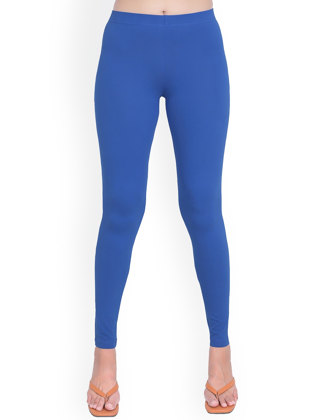 

ONE SKY High Rise Ankle Length Slip-On Leggings, Blue