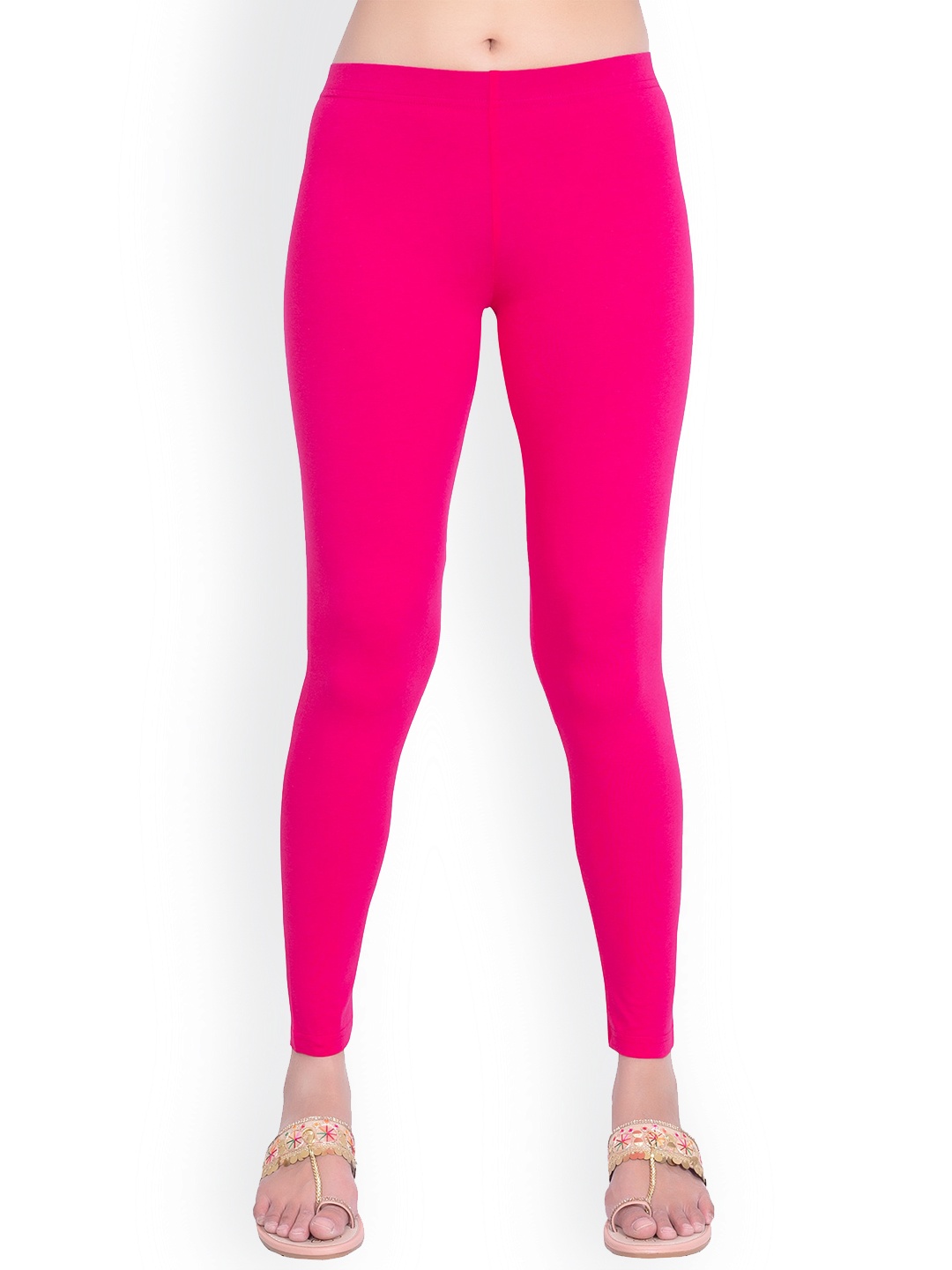 

ONE SKY Ankle Length Slip-On Leggings, Fuchsia
