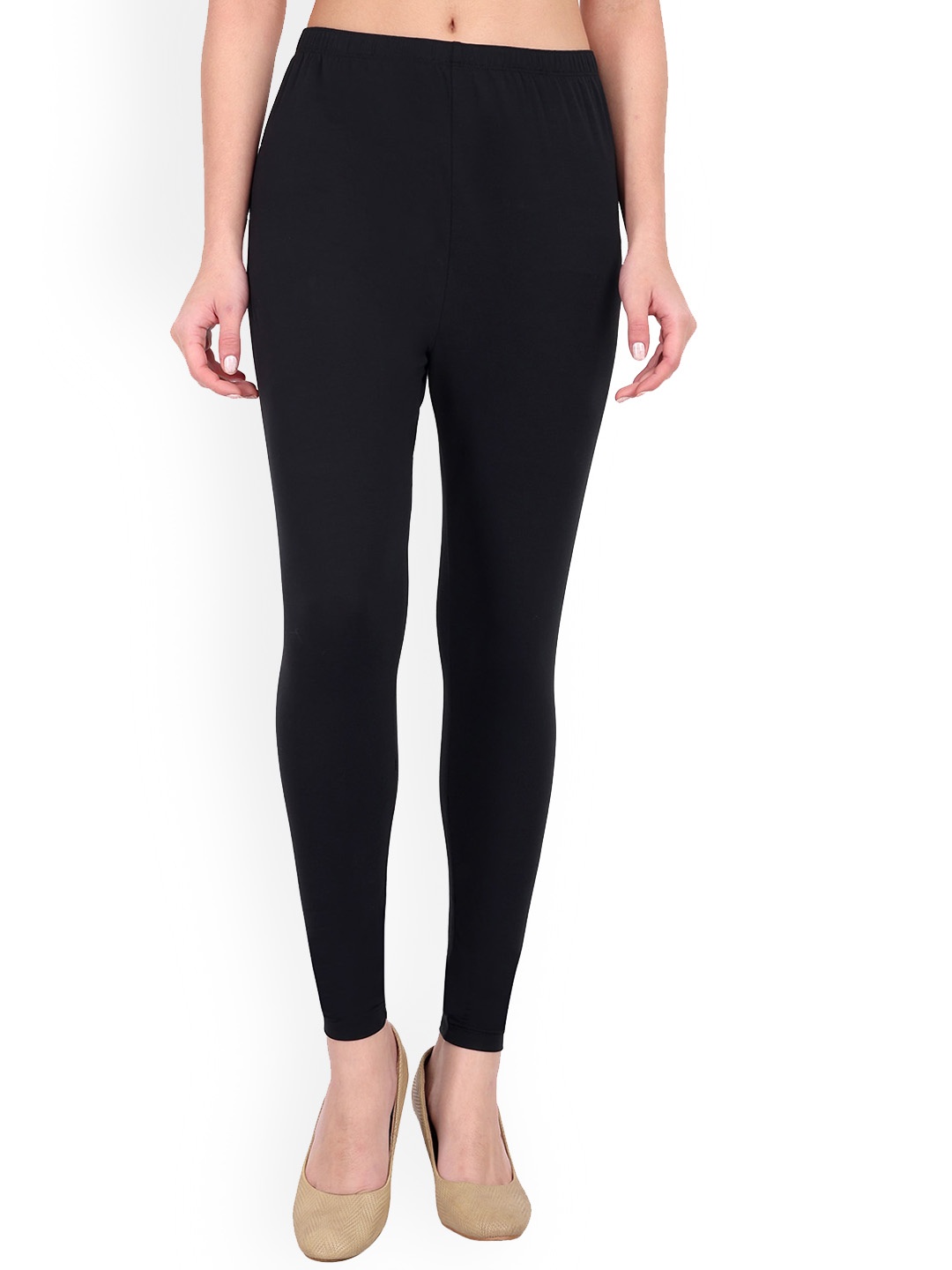 

ONE SKY Ankle Length Slip-On Leggings, Black