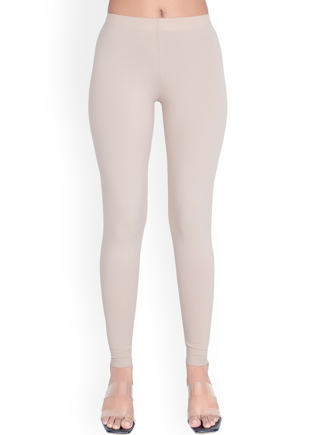 

ONE SKY Ankle Length Slip-On Leggings, Beige