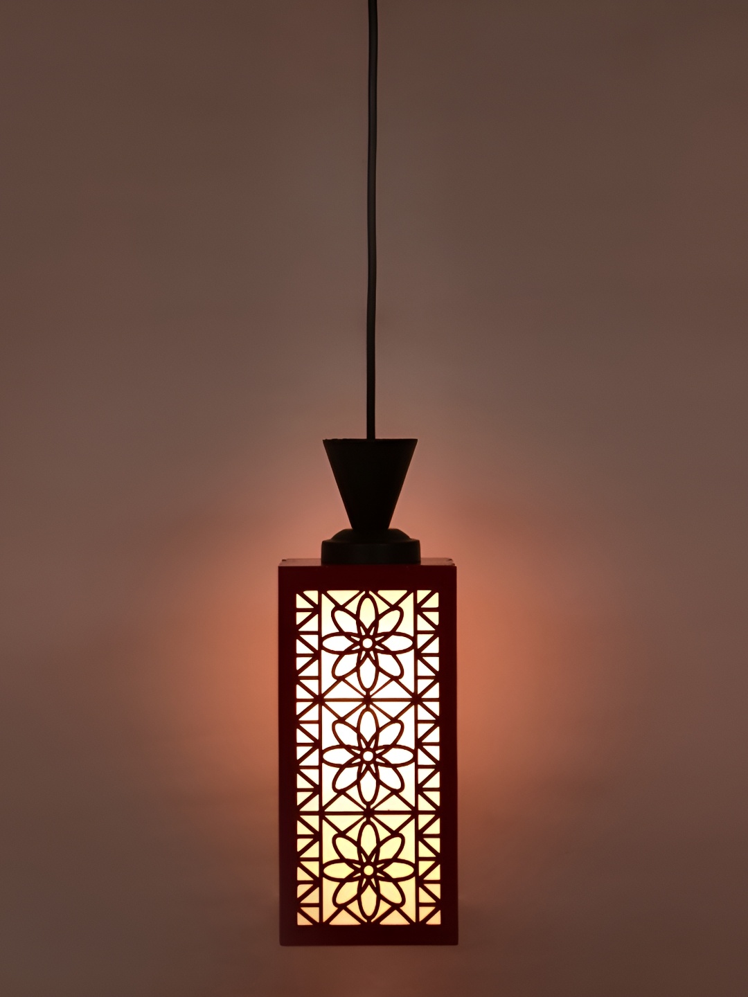 

Afast Red Wooden Contemporary Ceiling Lamp