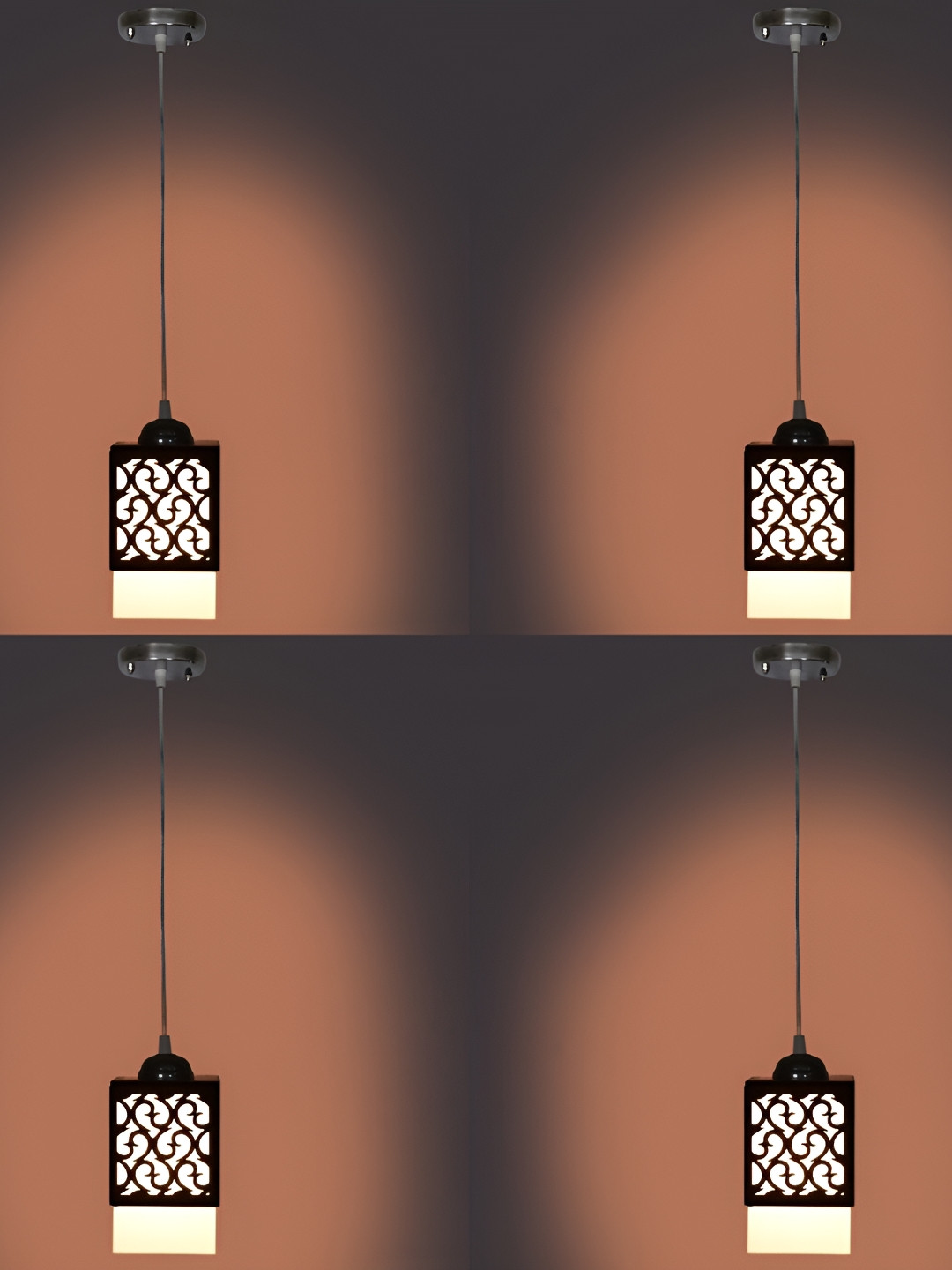

Afast Black 4 Pieces Wooden Contemporary Ceiling Lamp
