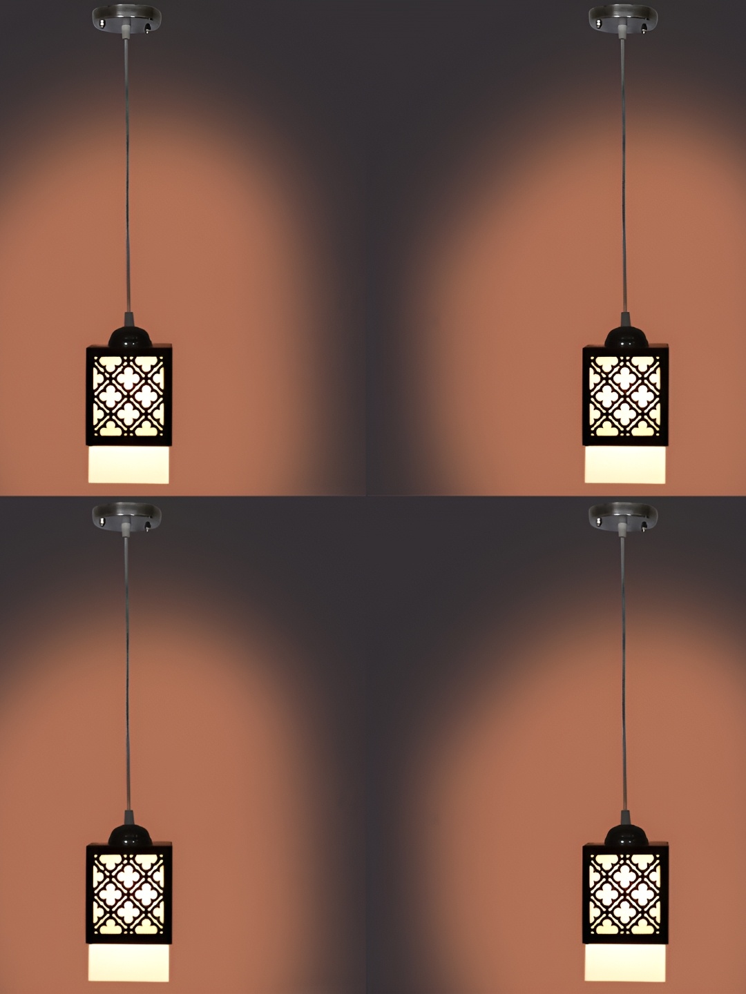 

Afast Brown 4 Pieces Wooden Contemporary Ceiling Lamp