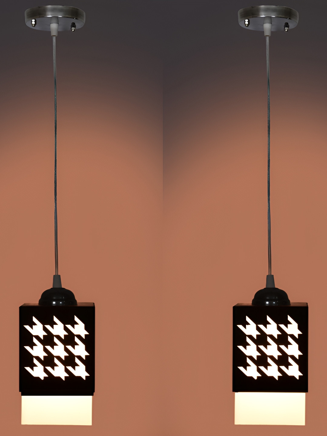 

Afast Black 2 Pieces Wooden Contemporary Ceiling Lamp