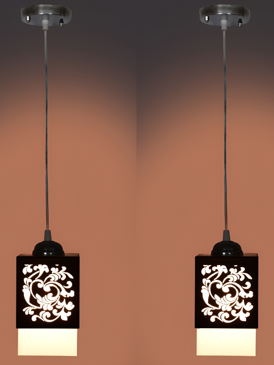 

Afast Black 2 Pieces Wooden Contemporary Ceiling Lamp