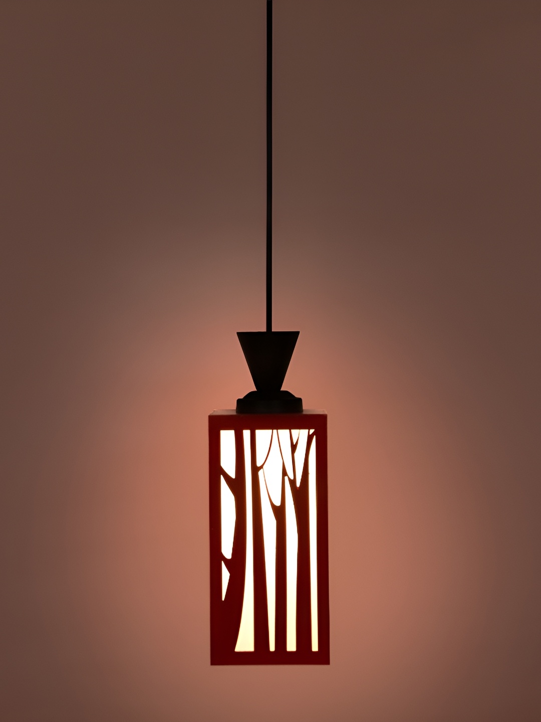 

Afast Red Wooden Contemporary Ceiling Lamp