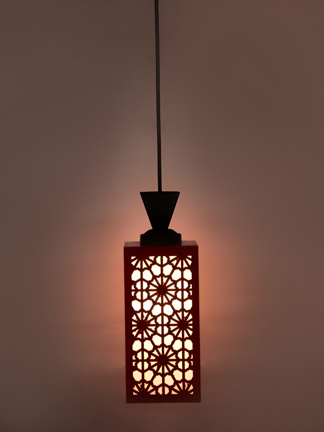 

Afast Red Wooden Contemporary Ceiling Lamp