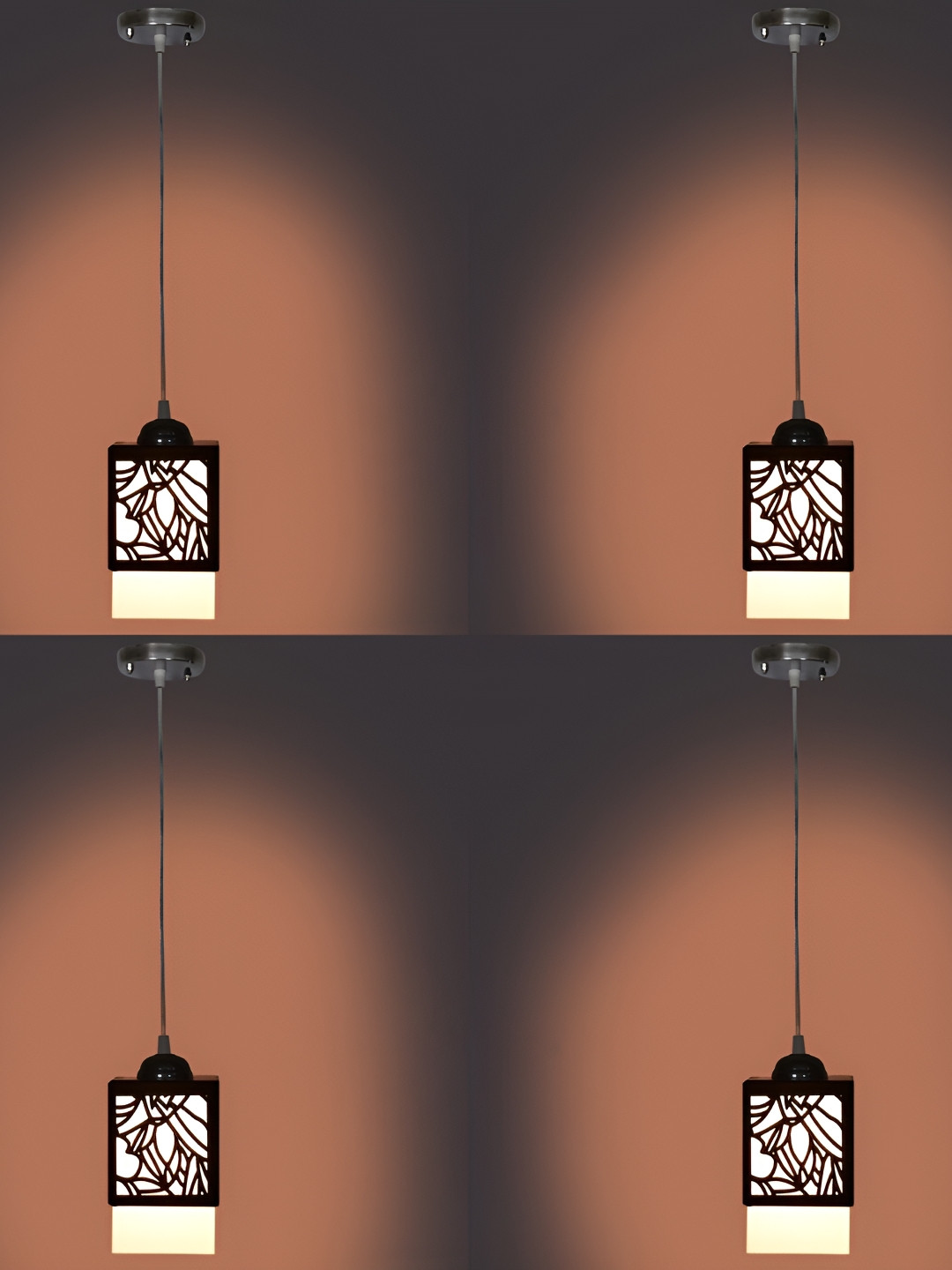

Afast Black 4 Pieces Wooden Contemporary Ceiling Lamp