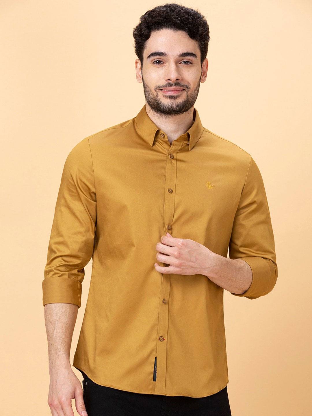 

Being Human Slim Fit Opaque Cotton Casual Shirt, Brown