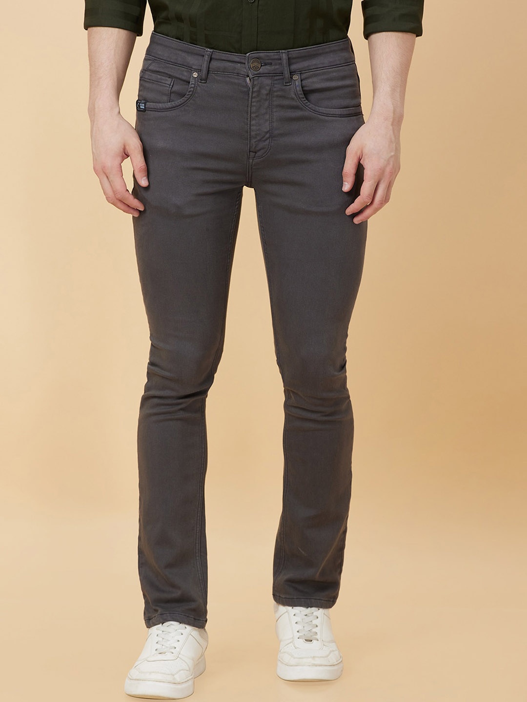 

Being Human Men Slim Fit Clean Look Jeans, Grey