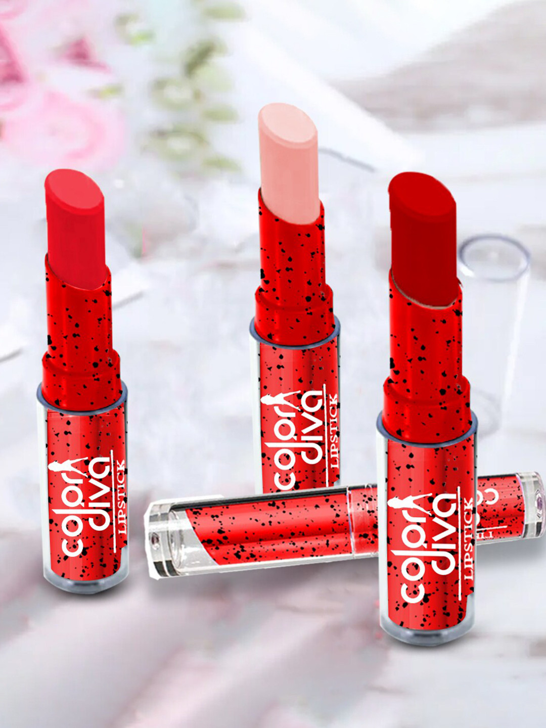 

Adbeni Color Diva Set Of 3 Creamy Matte Lipstick - 3.5g Each- 01-03-07, Multi