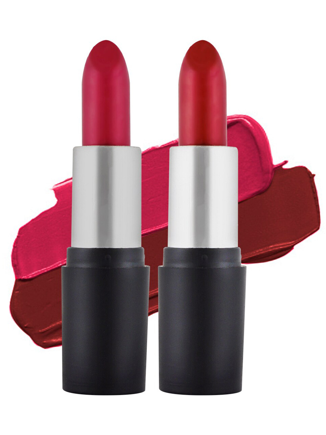 

Adbeni Bold Look Set Of 2 Moisturizing Bullet Lipstick - 4.5g Each - Shade 02-Shade 06, Pink