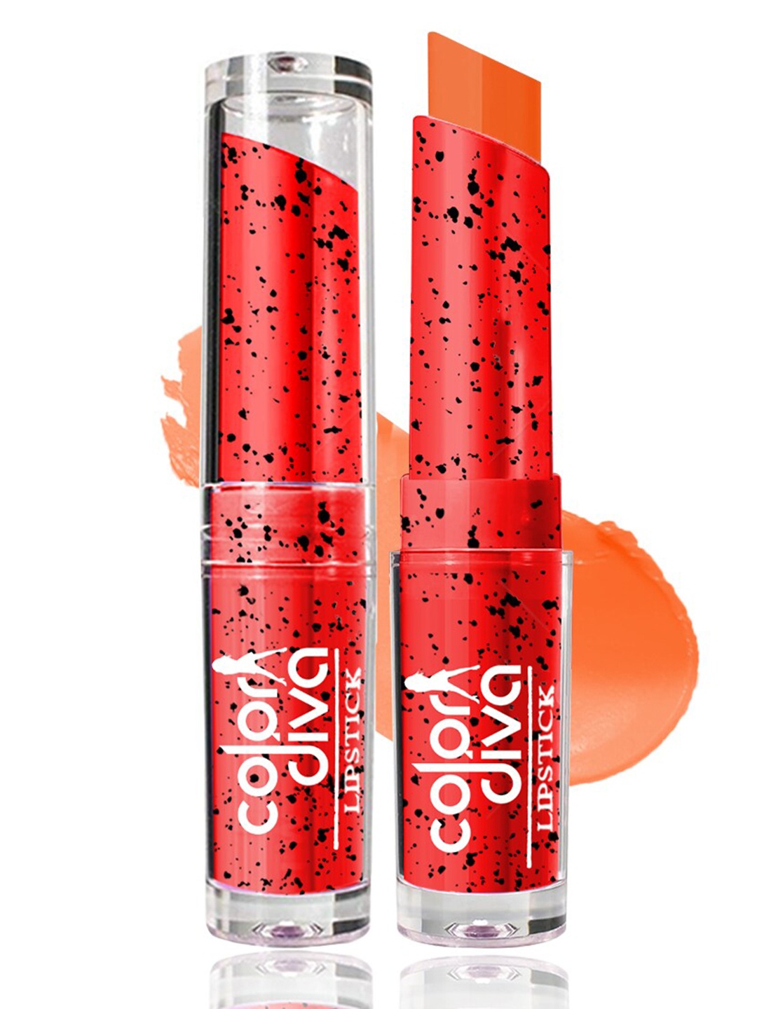 Adbeni Color Diva Creamy Matte Smudge-Proof Lipstick - Shade 04, Orange