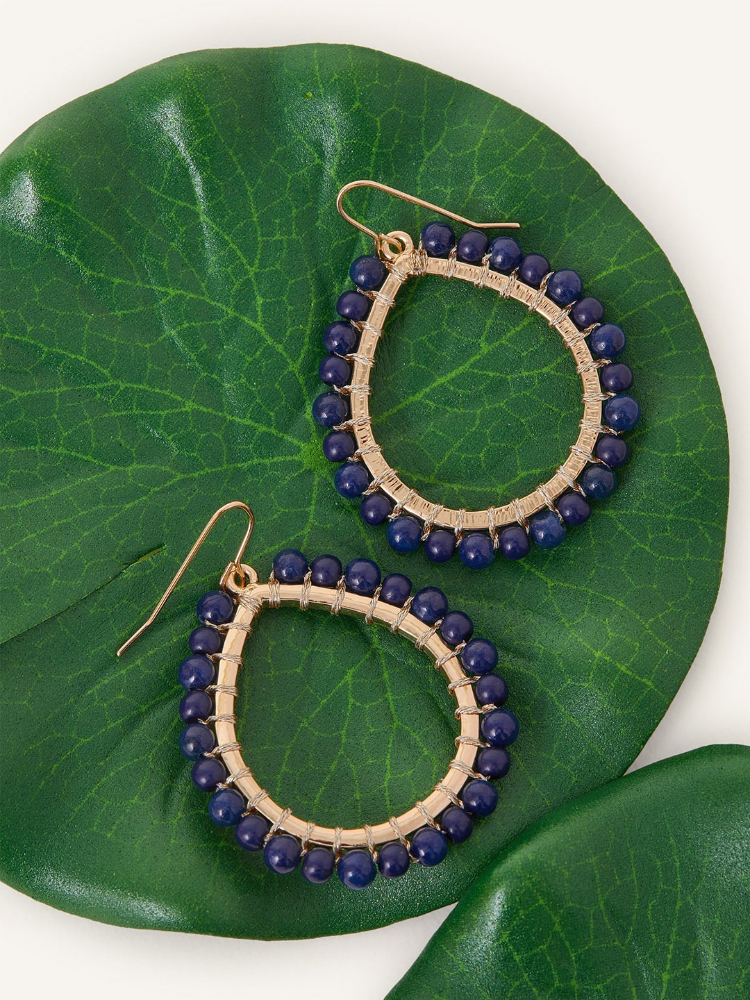 

Accessorize Teardrop Shaped Drop Earrings, Gold