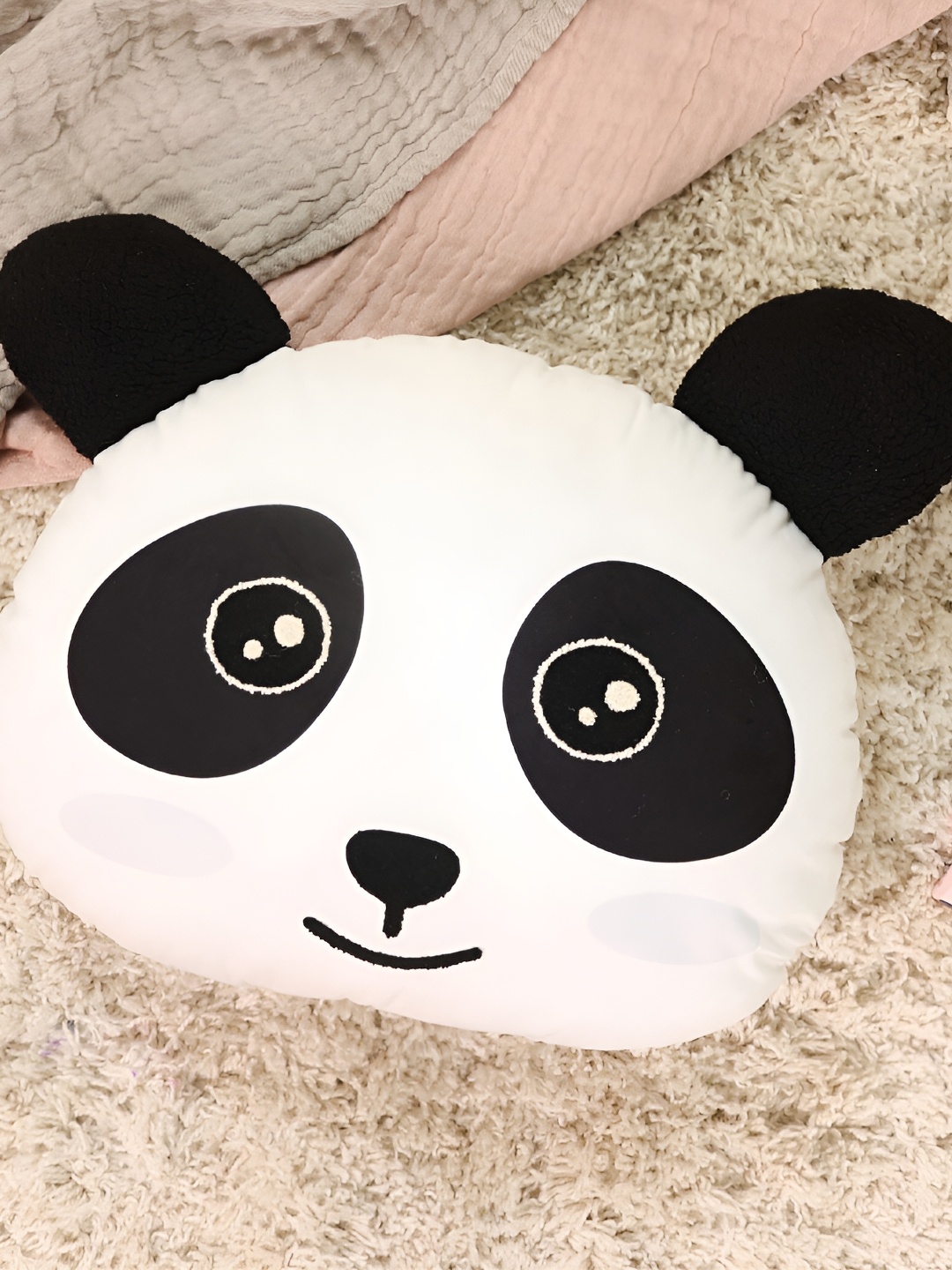 

Smartsters White & Black Printed Buddy Sentient Cushion