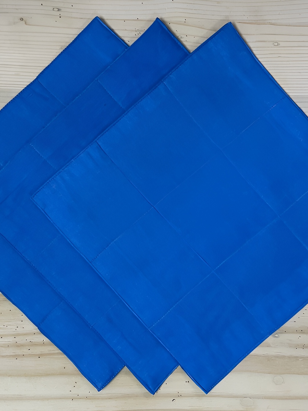 

FOVEROS Blue 3 Pieces Pure Cotton Chapati Covers