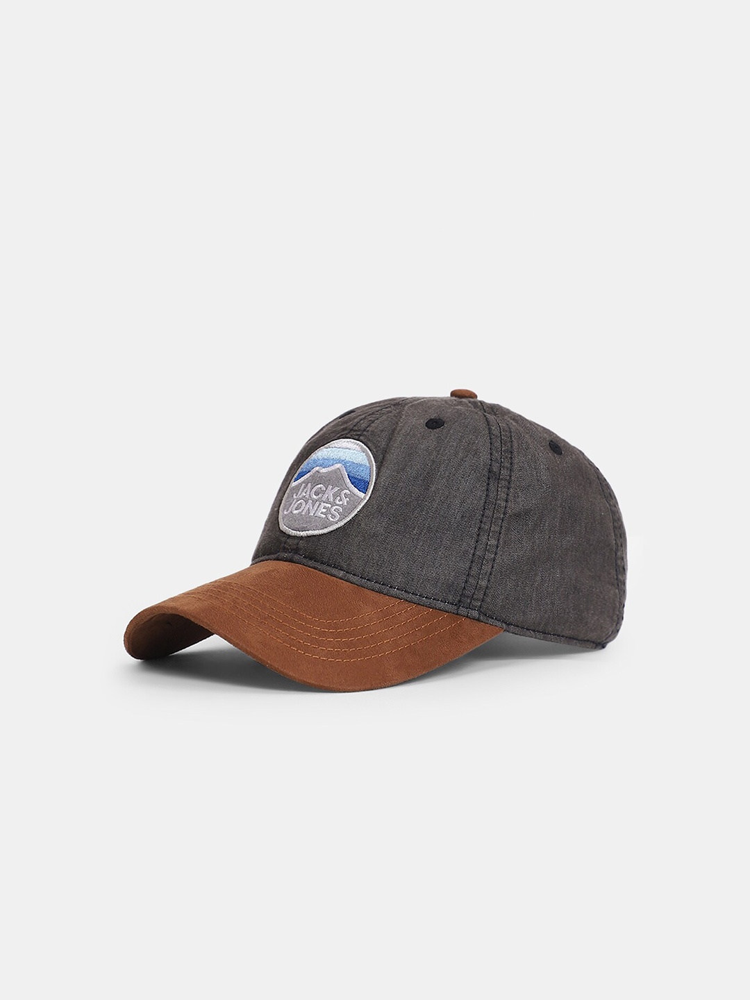 

Jack & Jones Men Colourblocked Baseball Cap, Grey