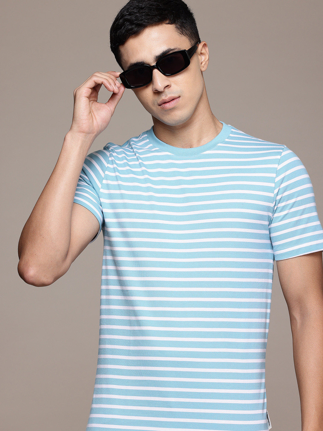

The Roadster Lifestyle Co. Striped T-shirt, Blue