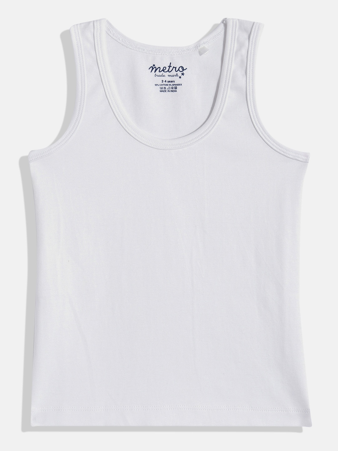 

METRO KIDS COMPANY Boys Pure Cotton T-shirt, White
